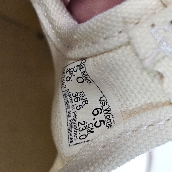 Vans Off-White Canvas Buckle Sneakers - Picture 12 of 12